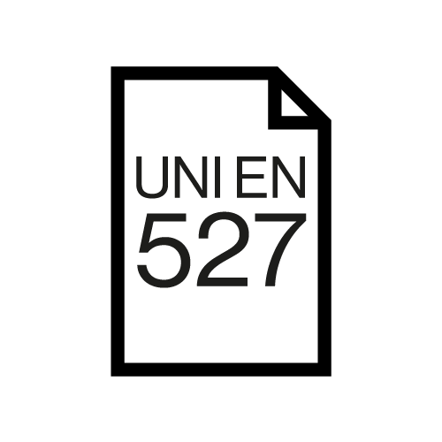 UNI EN 527 certified