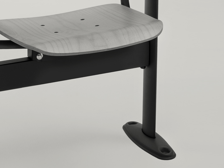 Piede terminale fissaggio gate bench