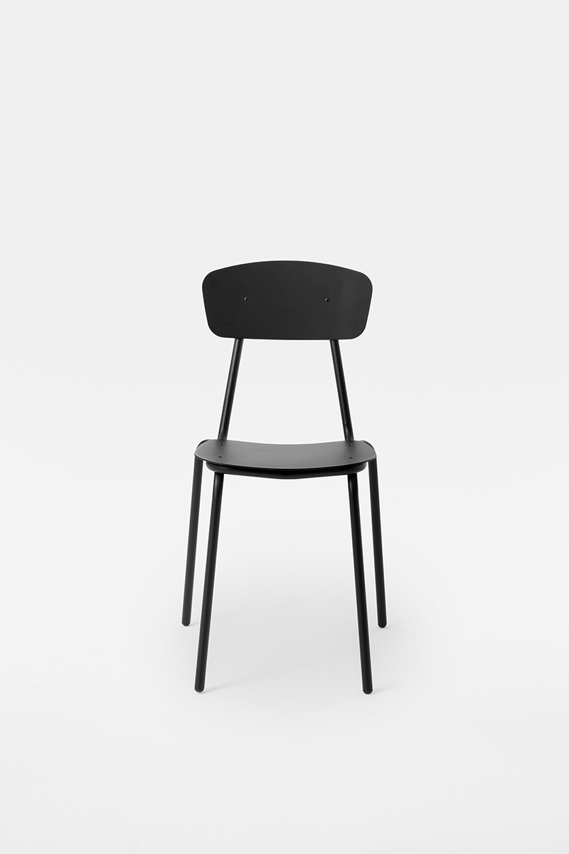 Simple metal chair