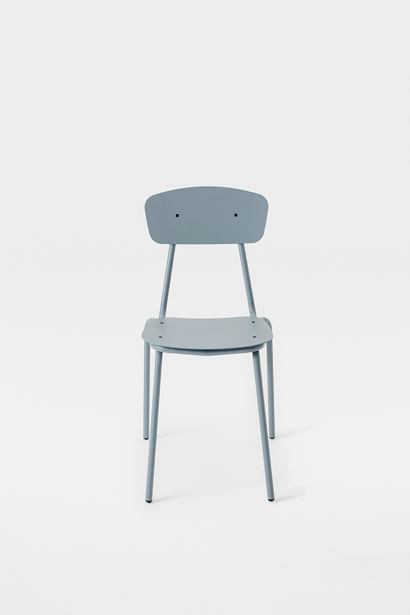 Simple metal chair
